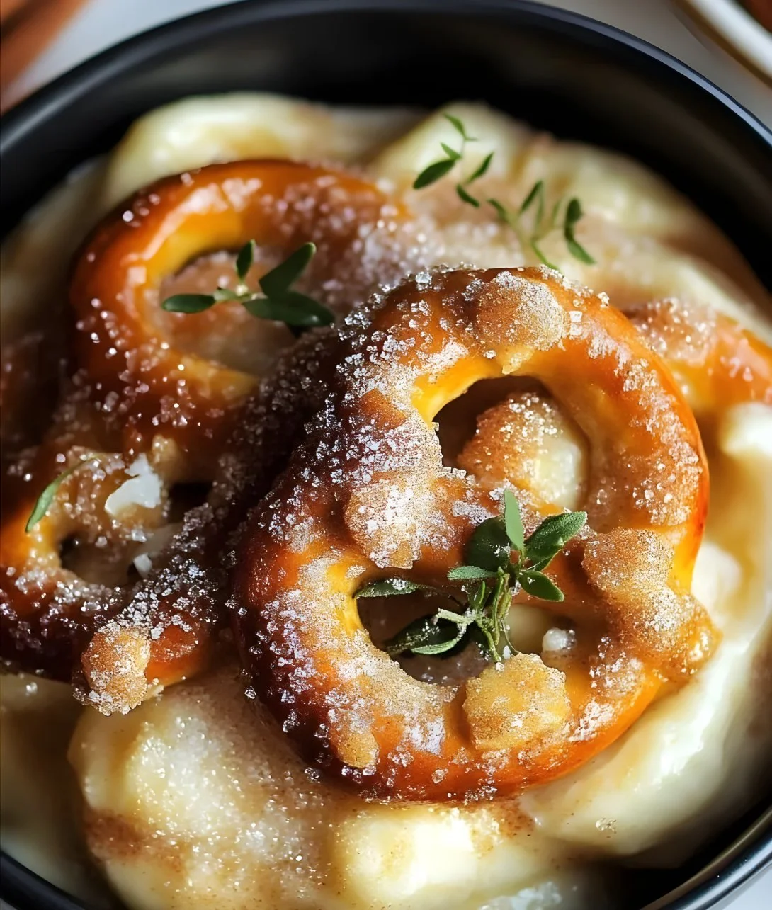 Delicious cinnamon sugar soft pretzels ready to enjoy