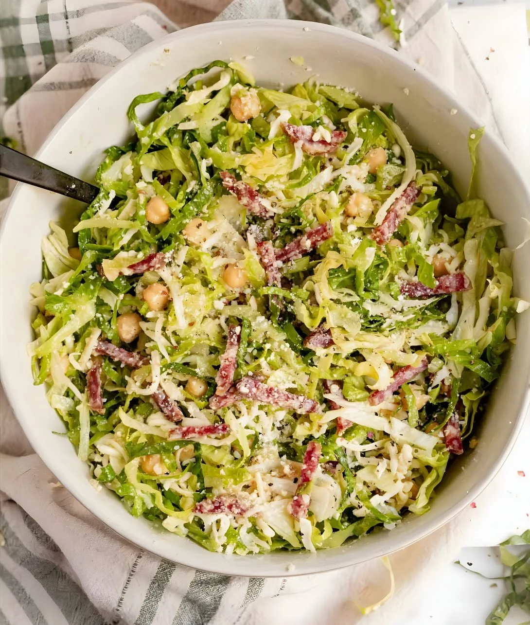 Famous La Scala chopped salad featuring fresh ingredients and vibrant colors