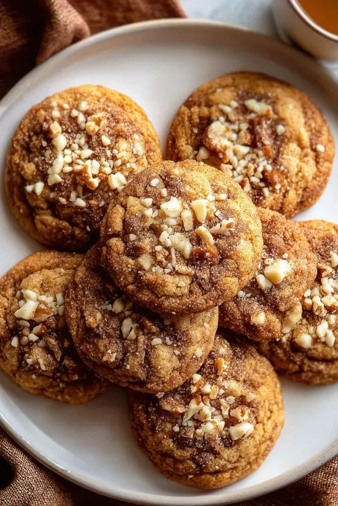 Delicious Gilmore Girls coffee cake cookies on a rustic wooden table