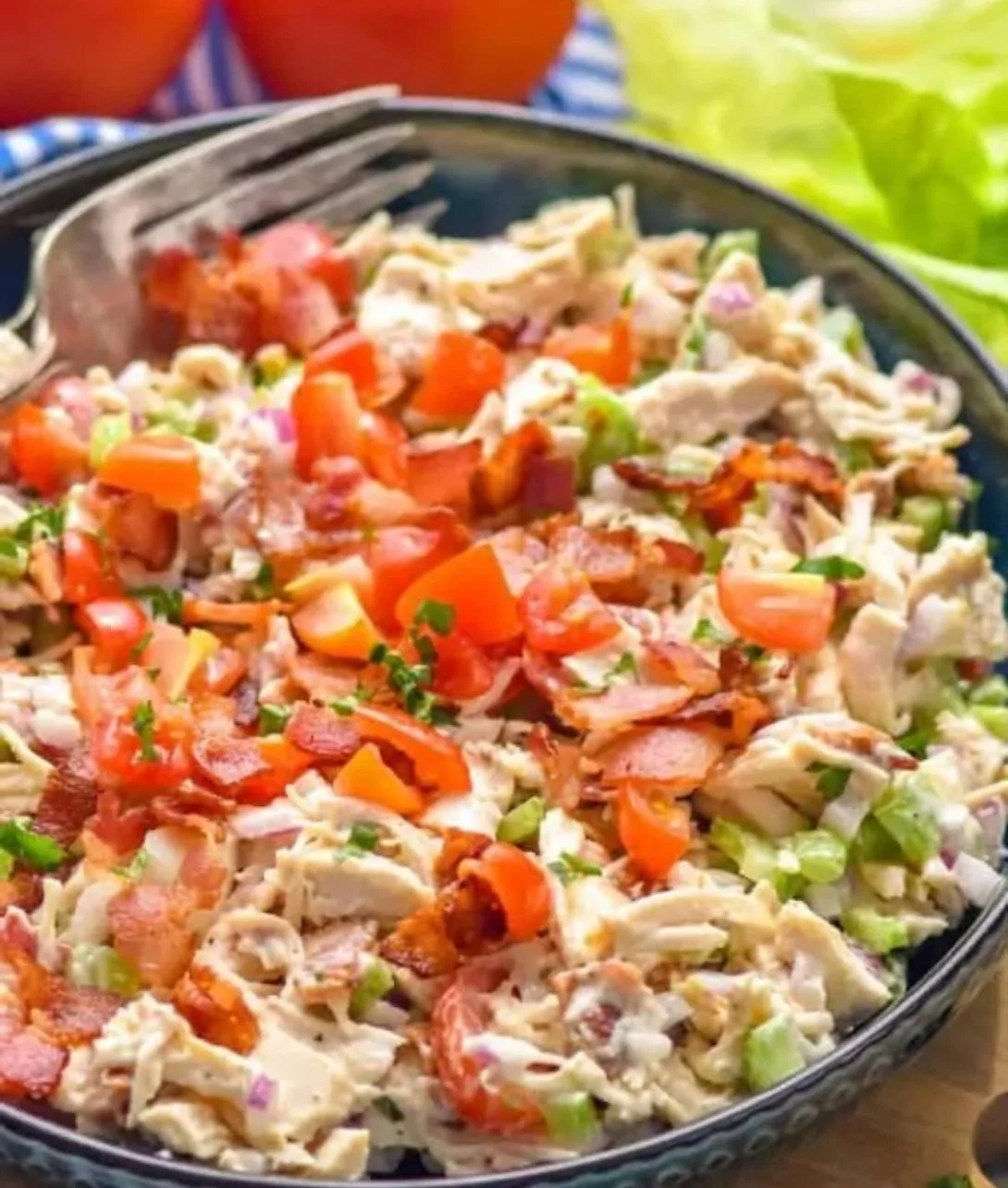 Fresh BLT Chicken Salad with bacon, lettuce, and grilled chicken