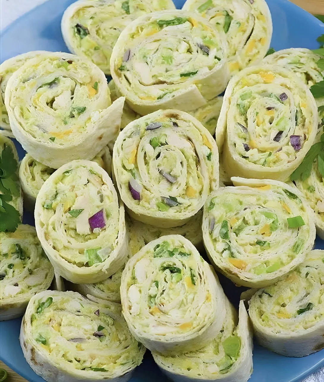 Chicken Avocado Salad Roll Ups - a healthy and delicious meal option