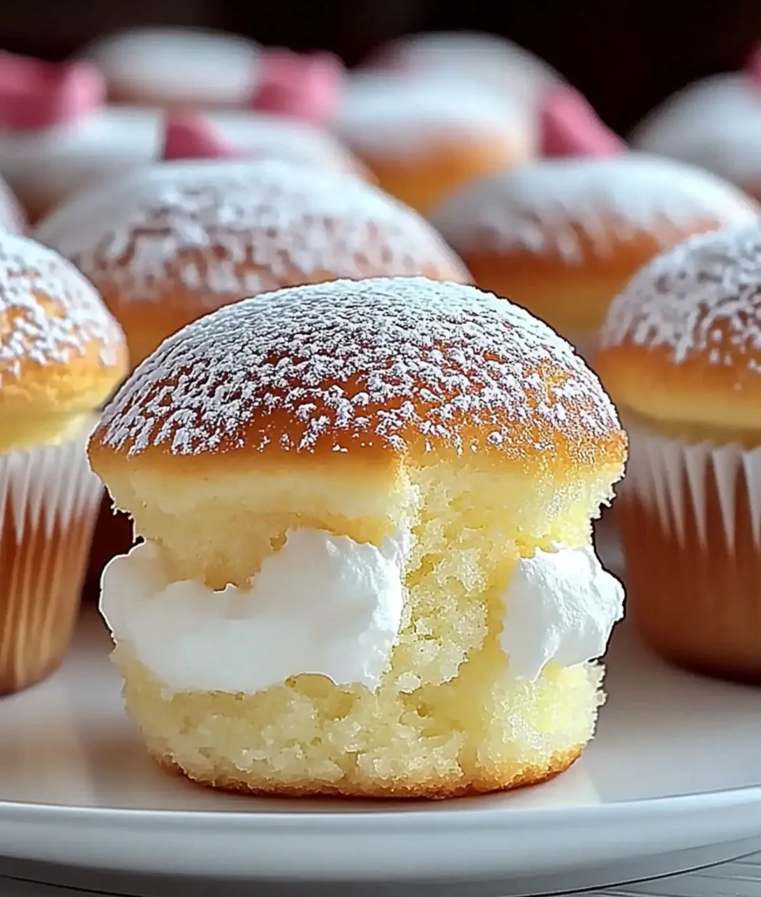 Fluffy Japanese Cotton Cheesecake with a light and airy texture on a white plate.