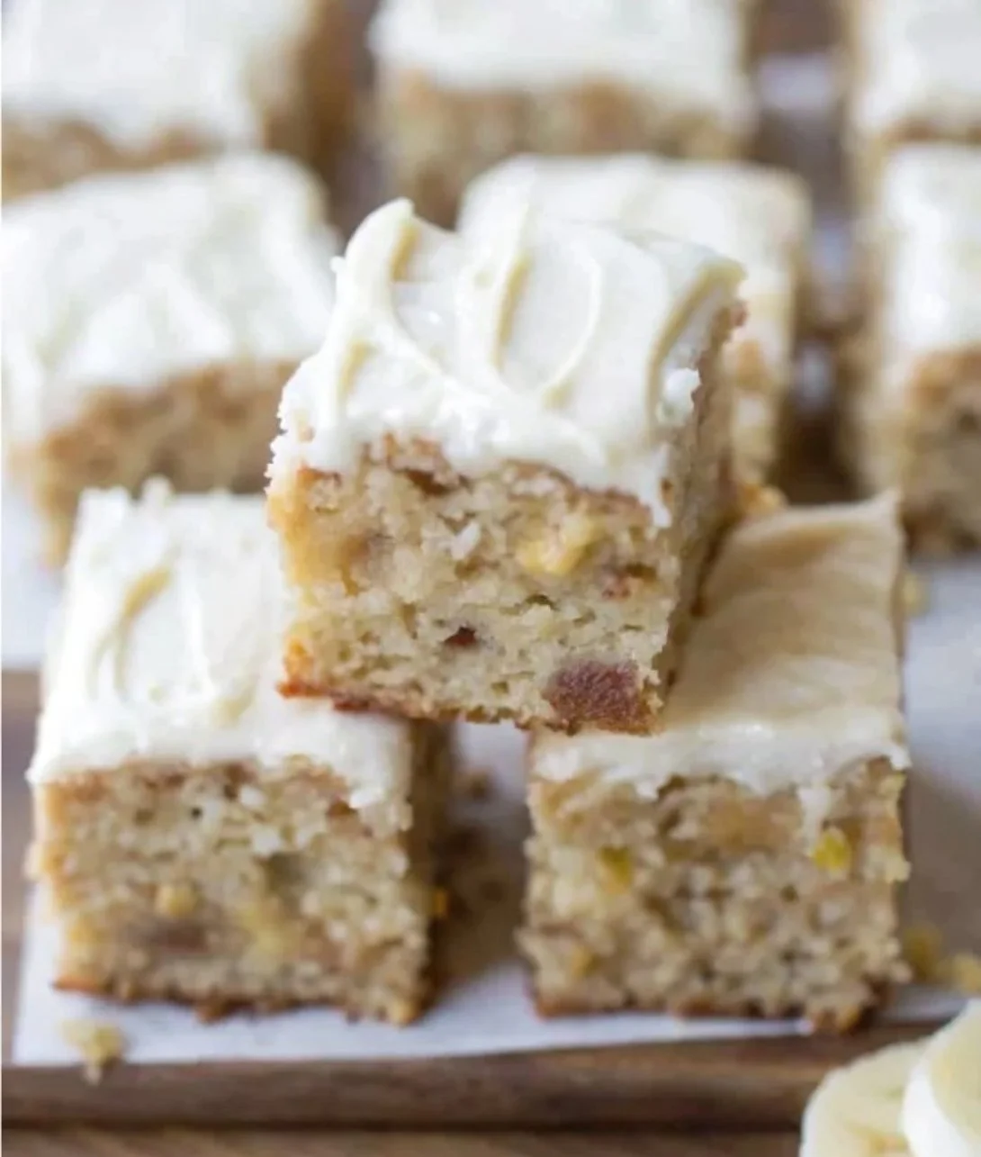 Irresistible banana bread brownies topped with chocolate and nuts