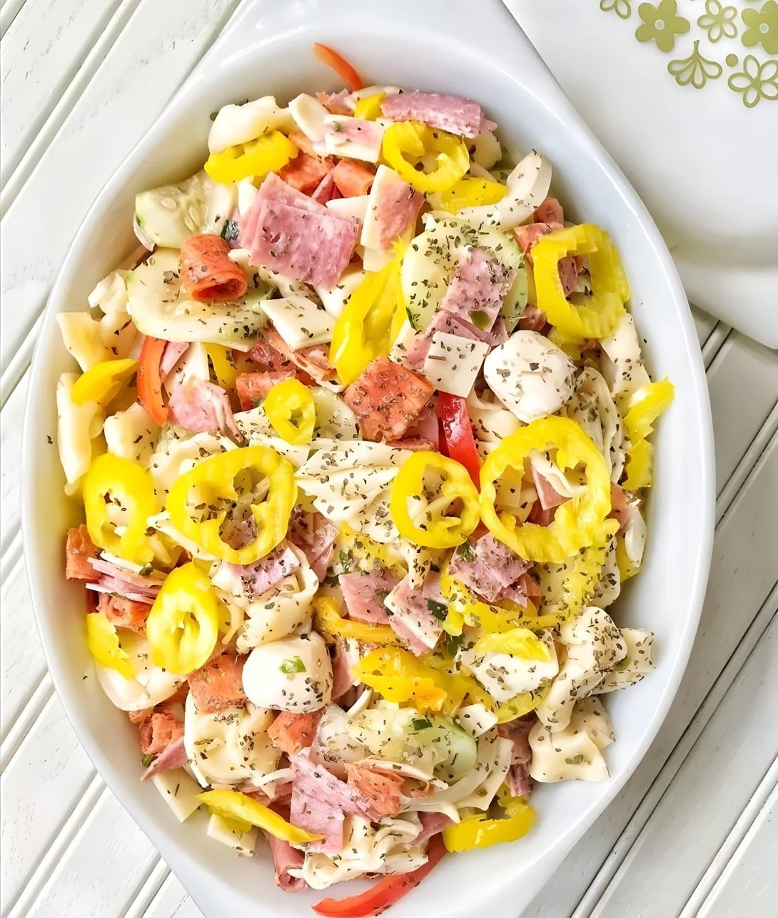 Italian Sub Salad presented in two delicious styles with fresh ingredients