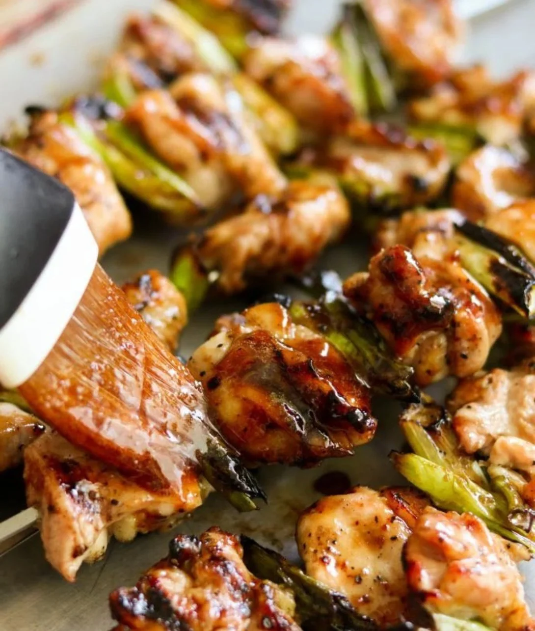 Paleo Chicken Yakitori skewers with a flavorful glaze served grilled