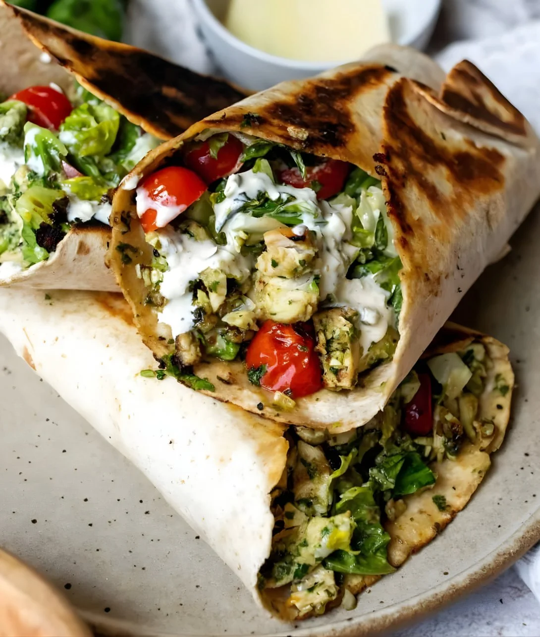 Delicious Pesto Chicken Wraps filled with fresh ingredients and vibrant flavors