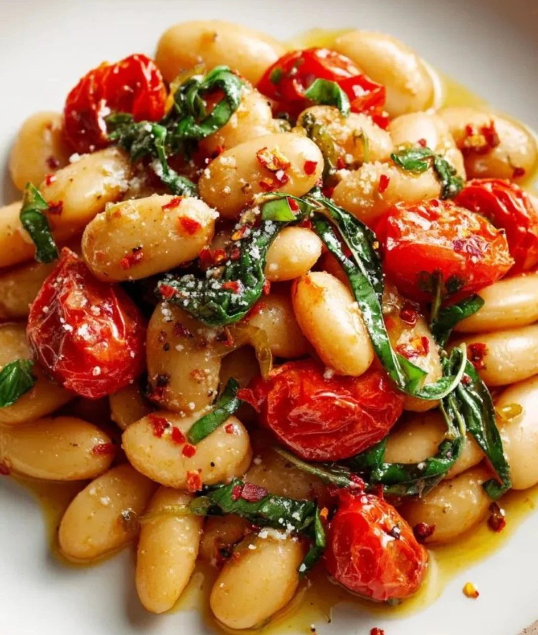 Tuscan Marry Me Butter Beans dish featuring rich flavors and vibrant ingredients.