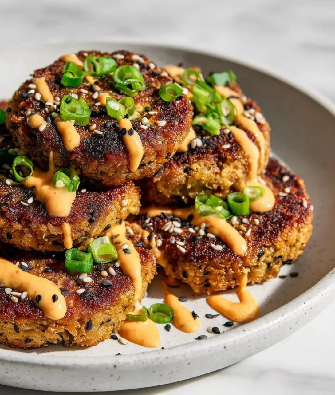 Delicious Asian Tuna Cakes served with dipping sauce