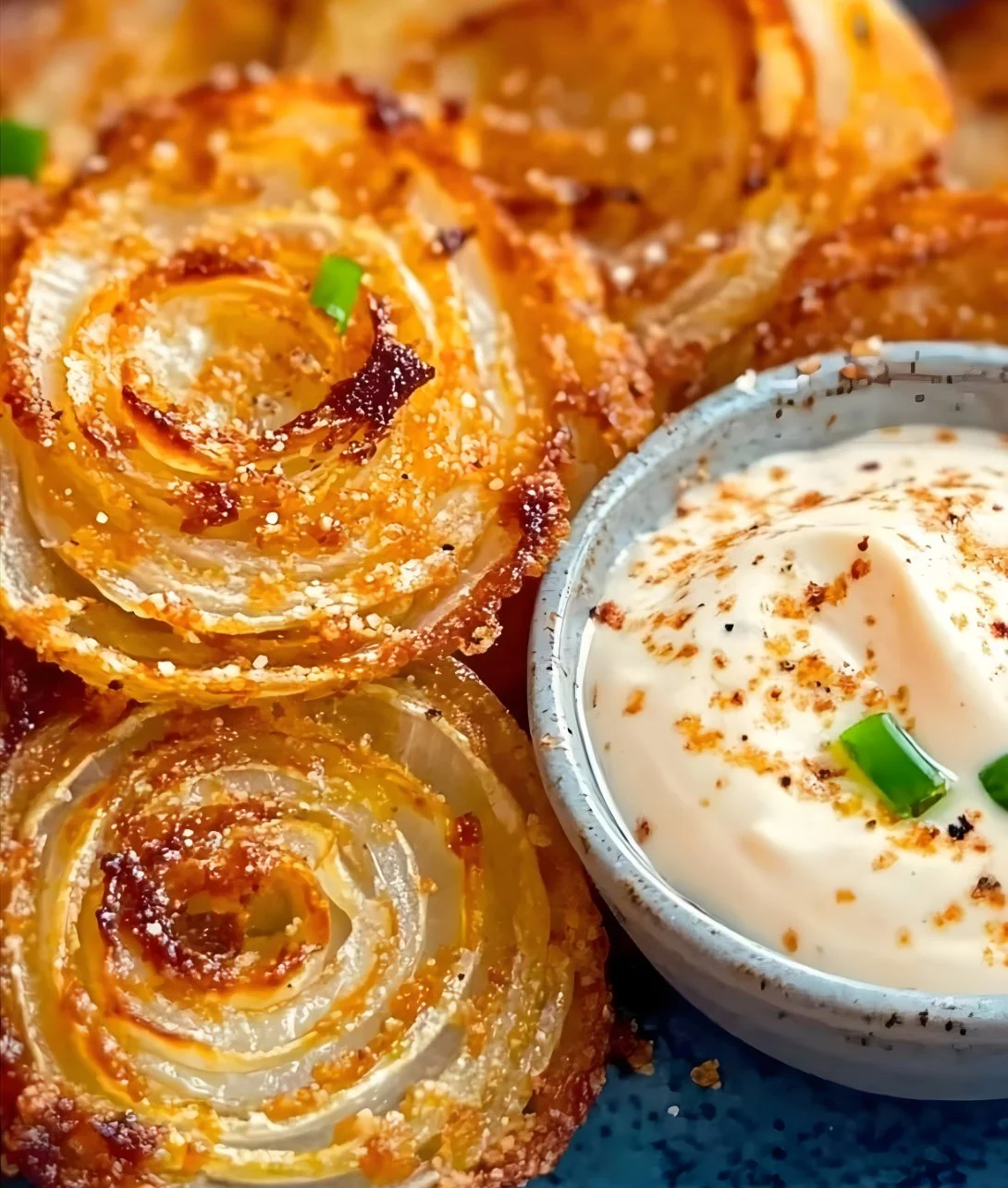 Baked Keto Onion Rings crispy and delicious low-carb snack