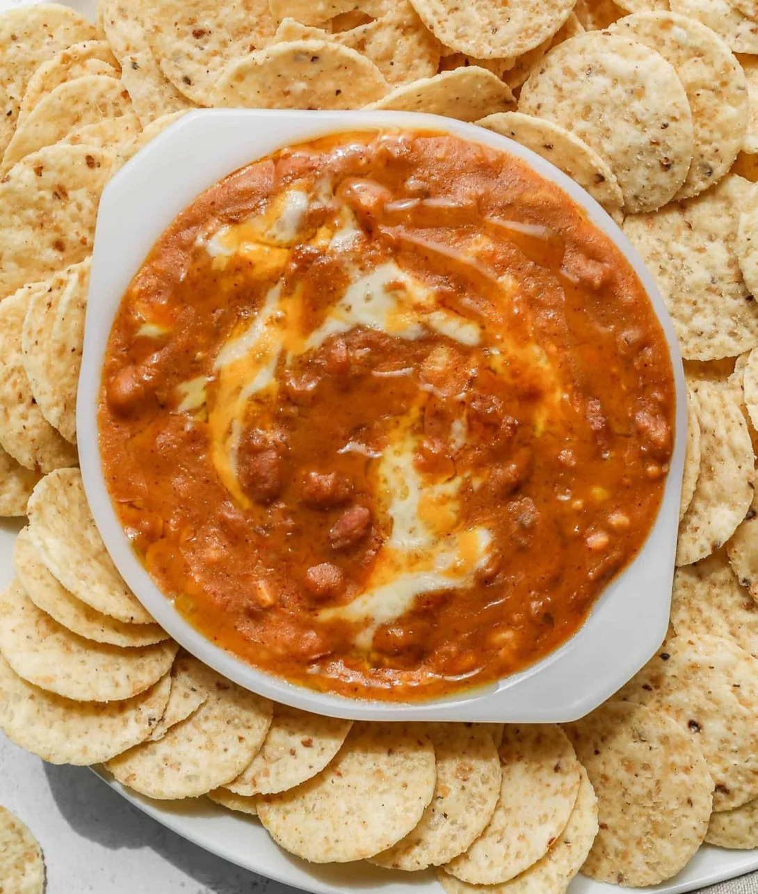 Delicious gluten-free cheesy pinto beans served in a bowl.