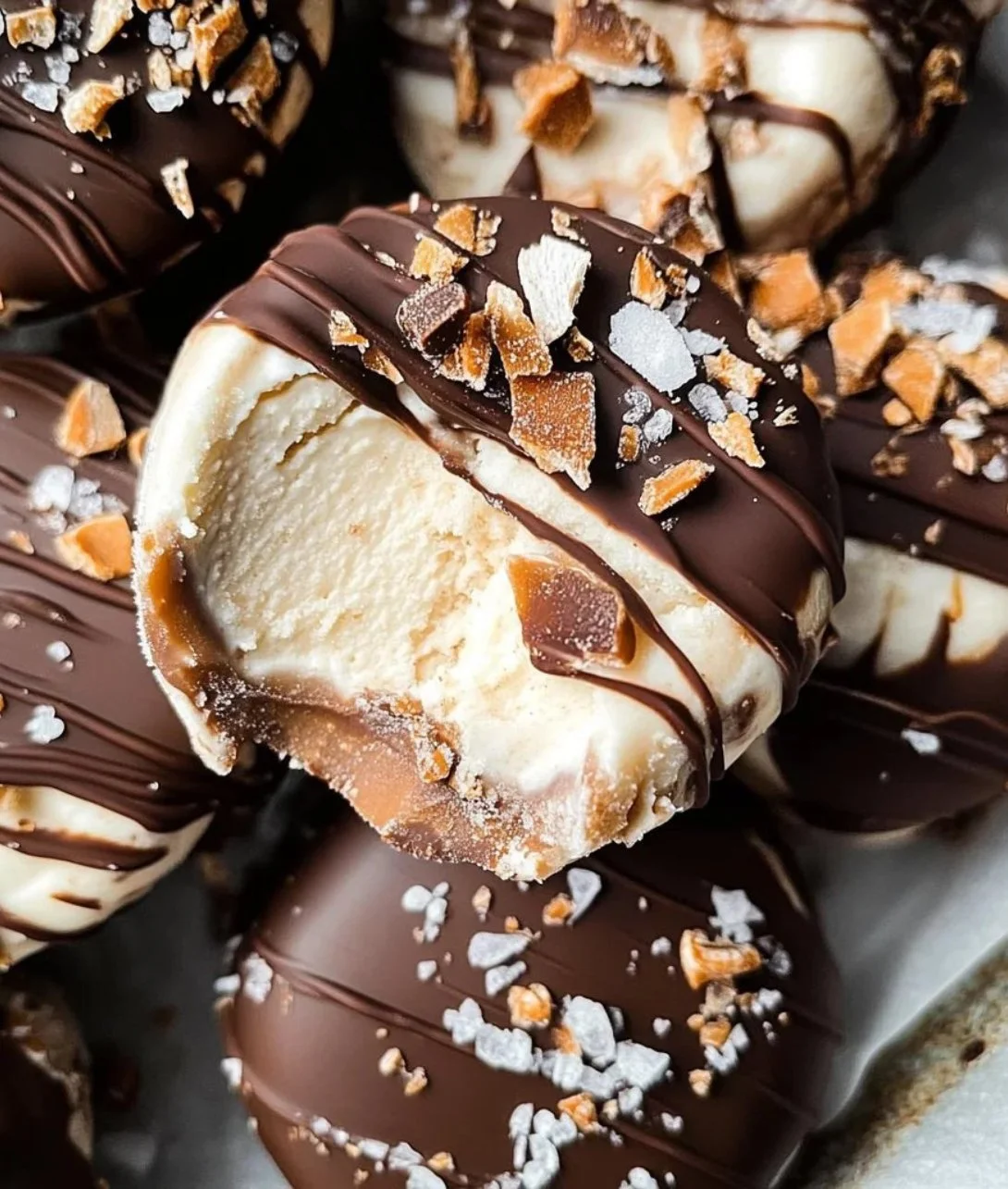 High protein frozen peanut butter Greek yogurt bites for a nutritious snack