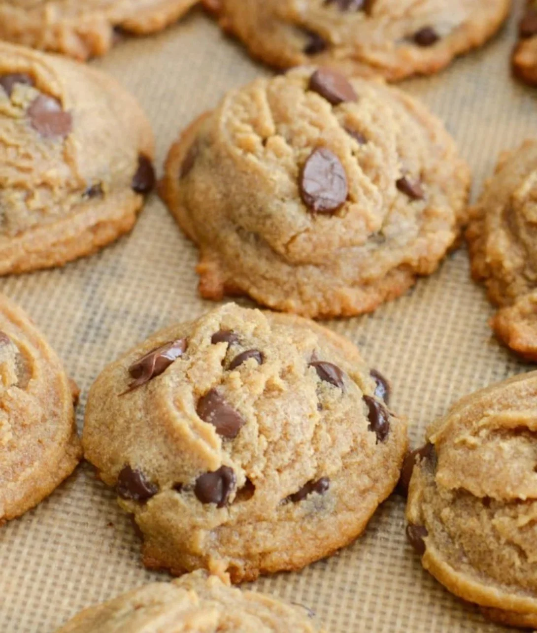 Delicious Keto Peanut Butter Cookies on a plate with a rustic background