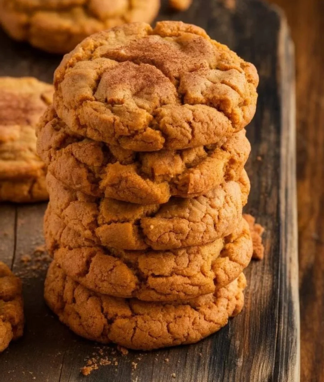 Delicious sweet potato pie cookies on a plate, inspired by traditional sweet potato pie.