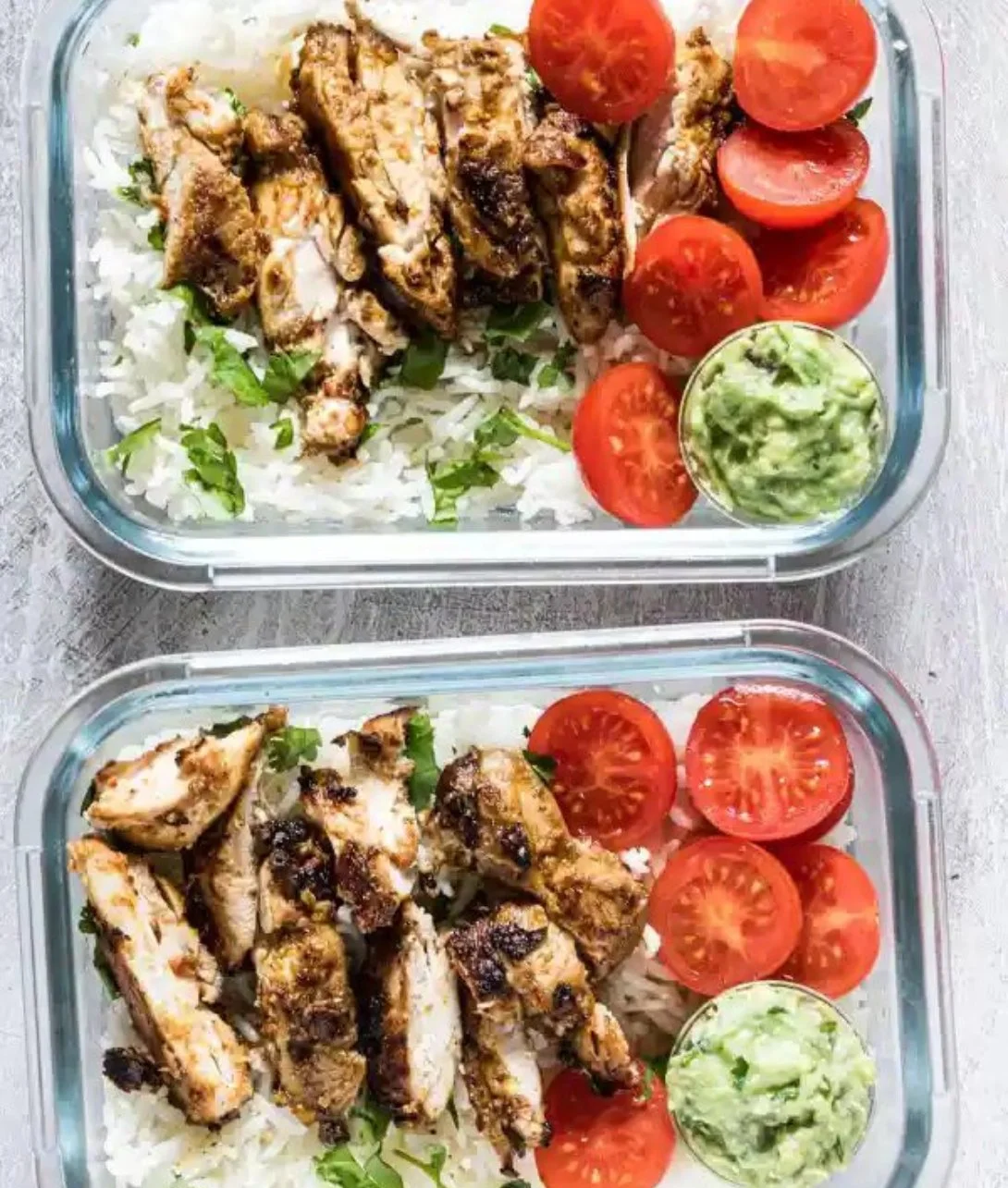 Delicious chicken and rice meal prep recipe ready in 20 minutes