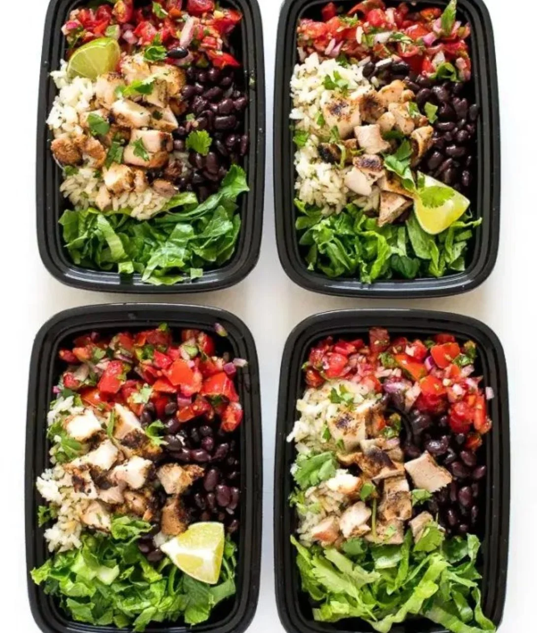 Delicious Chicken Burrito Bowl with fresh vegetables and flavor-packed ingredients