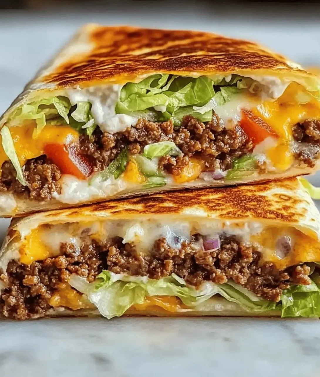 Delicious Keto Crunchwraps made with low-carb ingredients for a tasty meal.