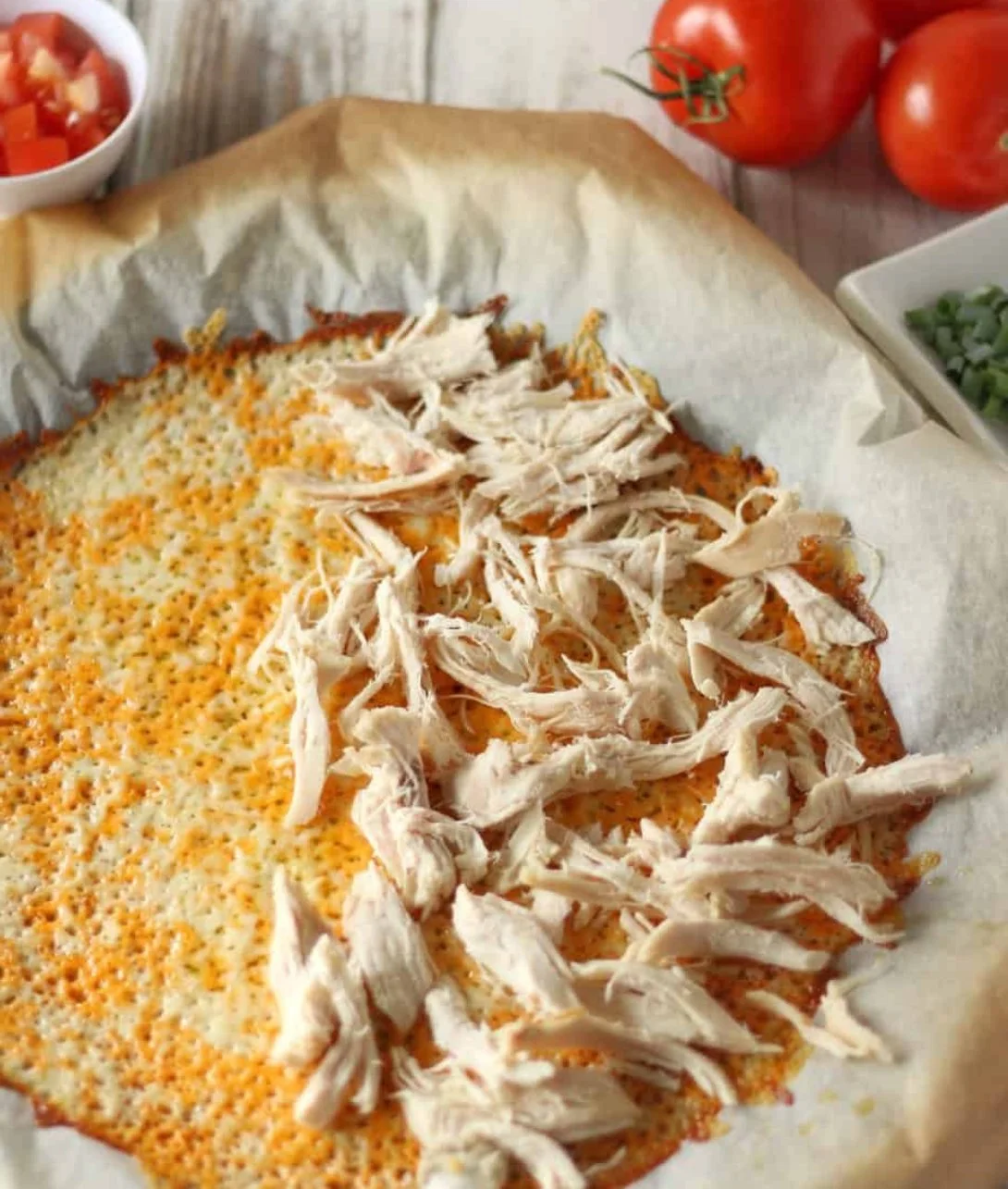 Delicious Keto Chicken Quesadilla served on a plate with salsa