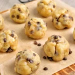 Delicious Keto Cookie Dough Fat Bombs on a plate