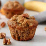 Low calorie Greek yogurt banana muffins fresh from the oven
