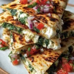 Delicious Mediterranean Quesadillas with fresh ingredients and vibrant flavors