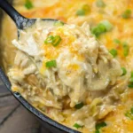 One Pan Keto Green Chili Chicken dish with vibrant green chilies and succulent chicken.