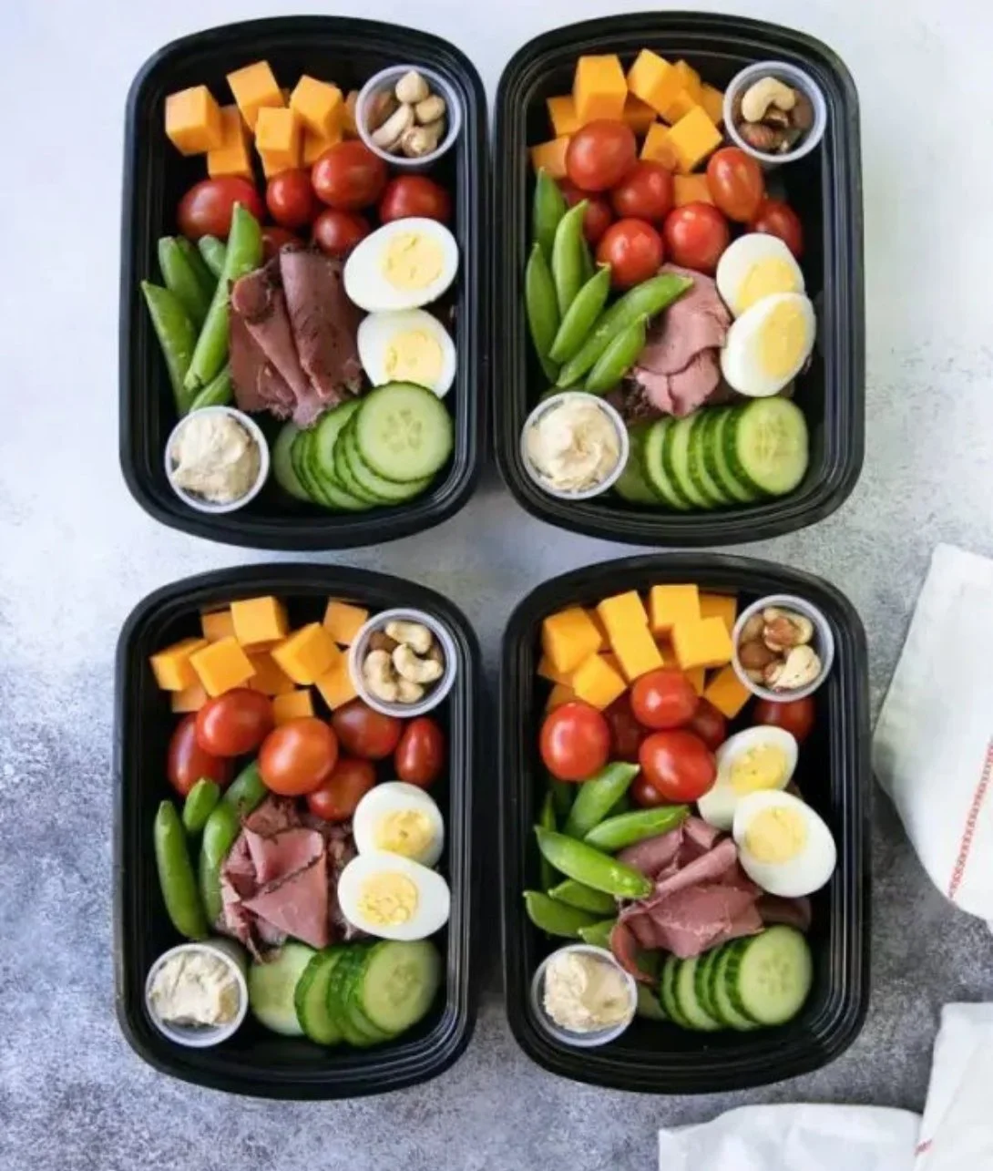 Protein Snack Pack featuring a variety of healthy, high-protein snacks