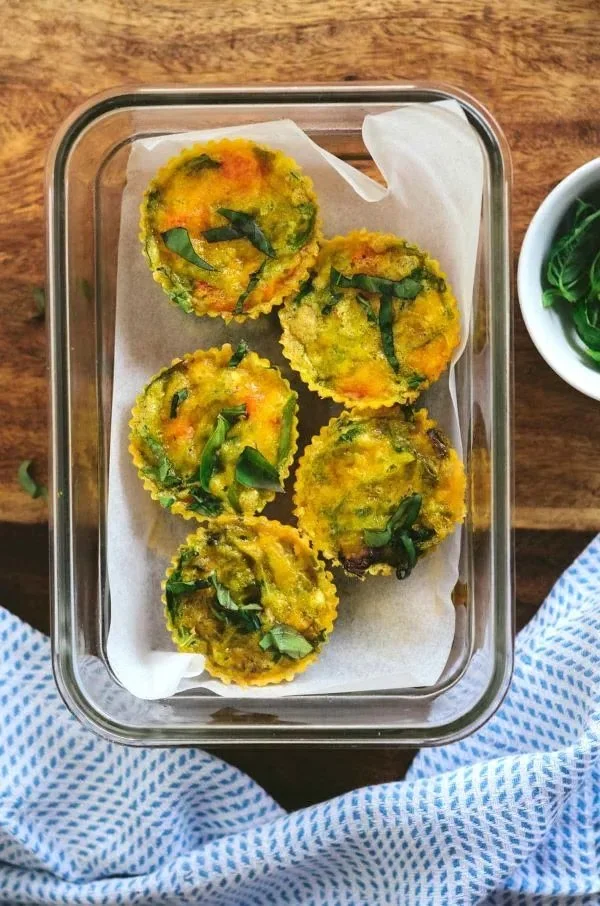 Delicious veggie egg bites bursting with fresh vegetables for a healthy breakfast.
