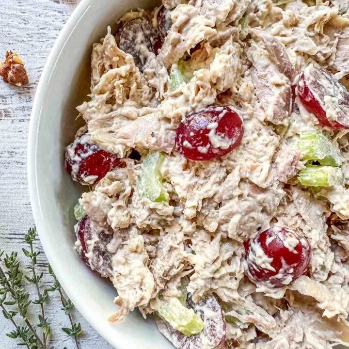 California-Style Chicken Salad with fresh vegetables and tender chicken