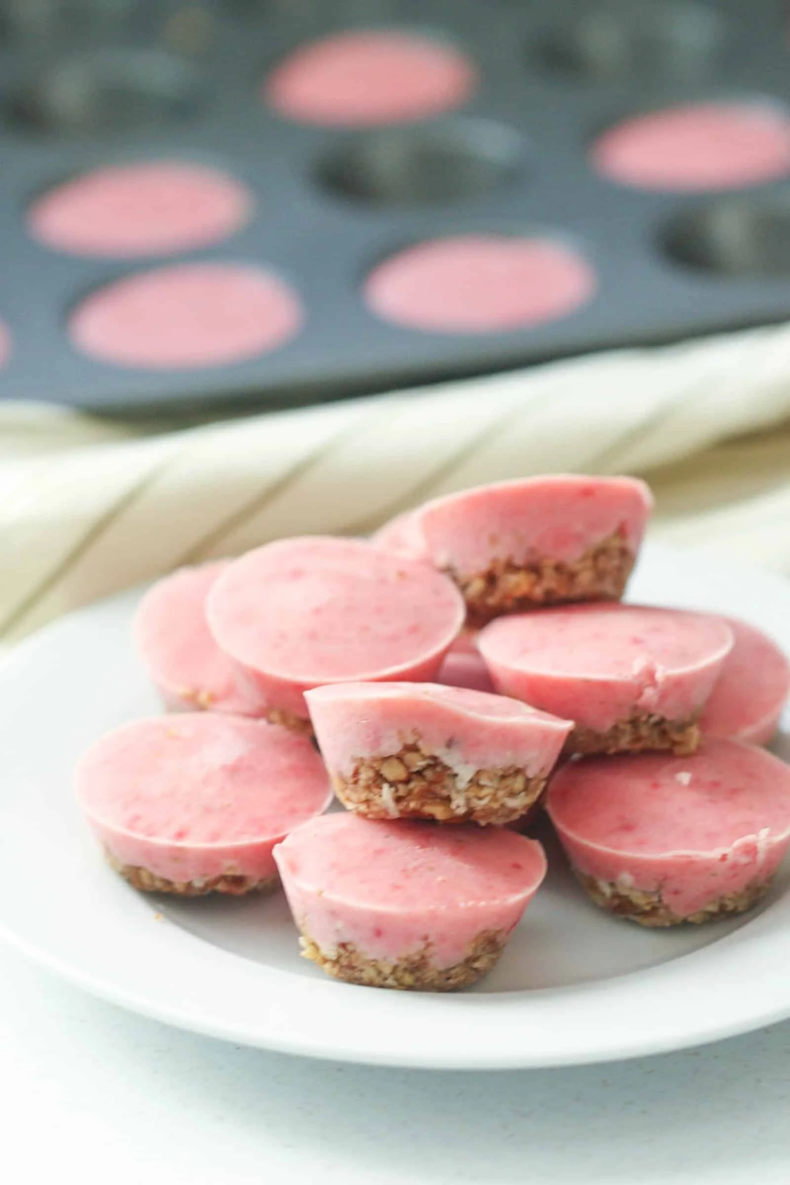 Low-calorie frozen strawberry bites in a bowl, perfect for a healthy snack.